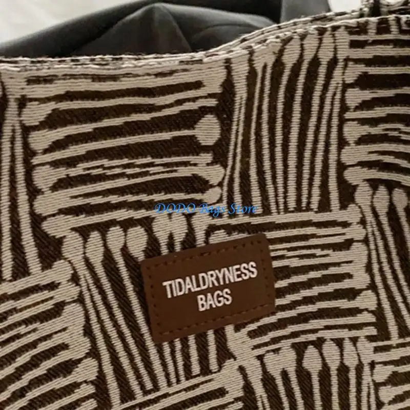 

Изысканная парусиновая сумка через плечо, большая вместительная сумка для покупок, сумка для профессиональных женщин и студентов