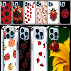Insect Seven-star ladybug Painted Colourful Phone Clear For Apple iPhone 16 15 11 17 Pro Max Air 14 Plus 13 Pro 12 Mini 16E Cove