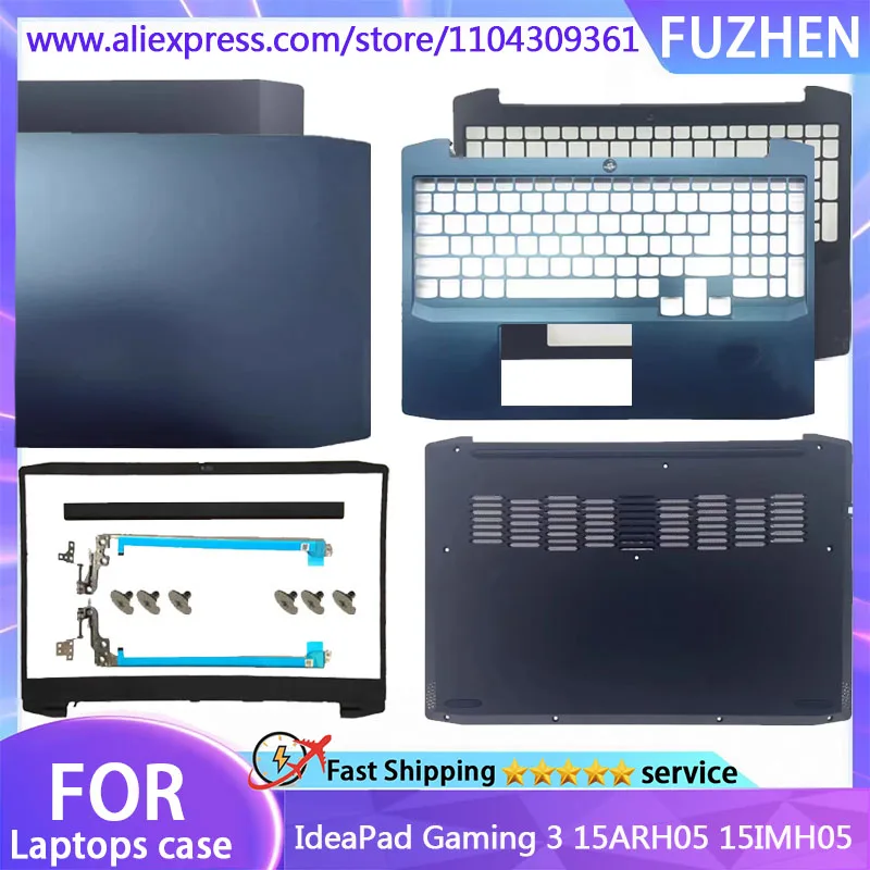 

NEW Cover For IdeaPad Gaming 3 15ARH05 15IMH05 LCD Rear Cover/Front Frame/Palm Pad/Bottom Cover/Hinge