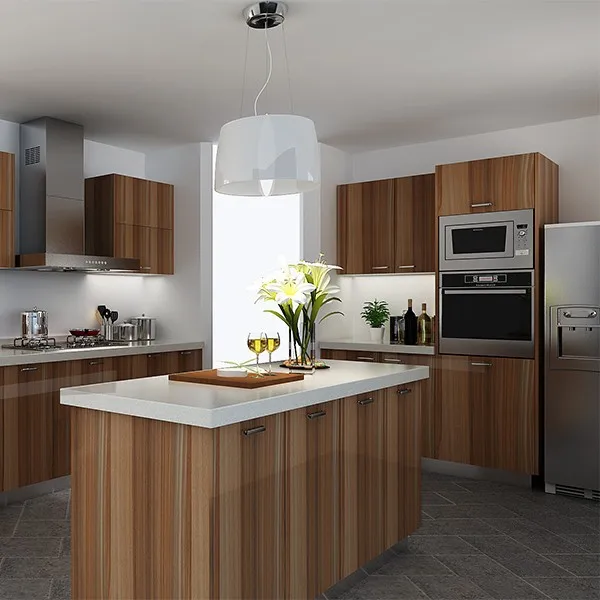 Armário de cozinha de madeira montado na parede Project Rady Made