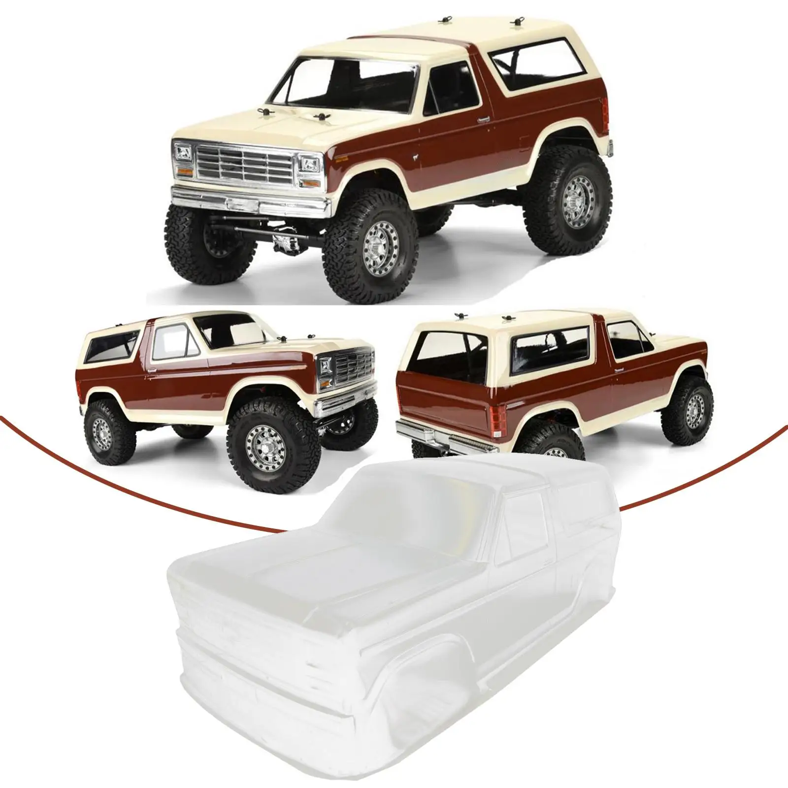 Unpainted 1/10 RC Rock Crawler Shell DIY Modification Pats RC Model Toy Accessories 313mm Wheelbase Car Shell 1:10 RC Body Shell