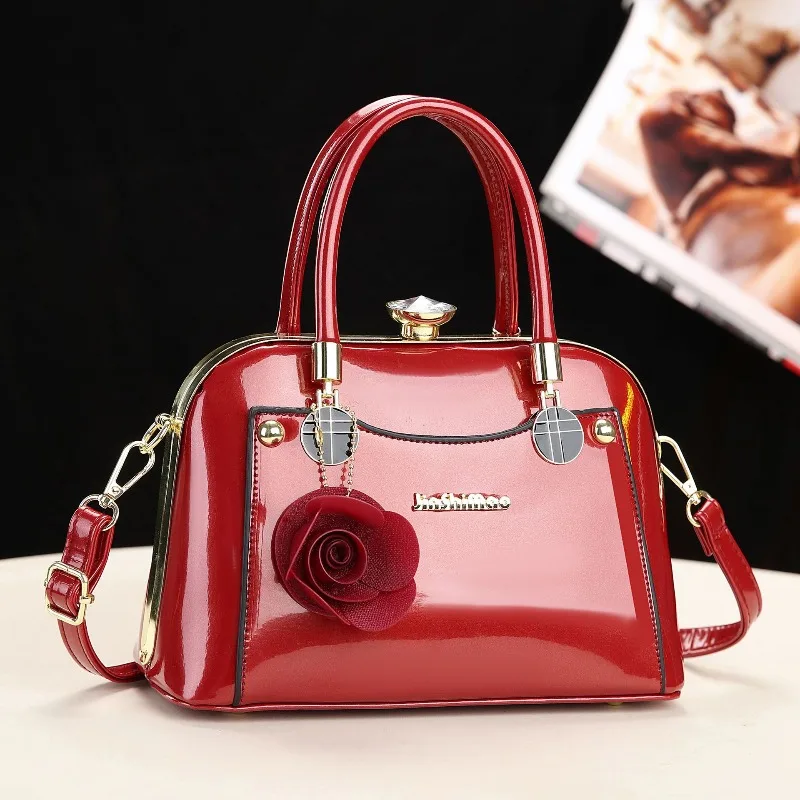 Hot Sale of The Season New Party Wedding Tote Bag Women's Single Shoulder Crossbody Bag Bright Leather Womens Handbag
