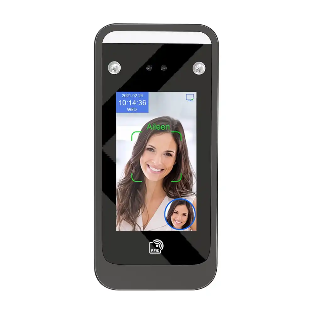 Mobile APP  Software Biometric System AI Face Recognition Time Attendance for Employee QR Code Access Control Machine