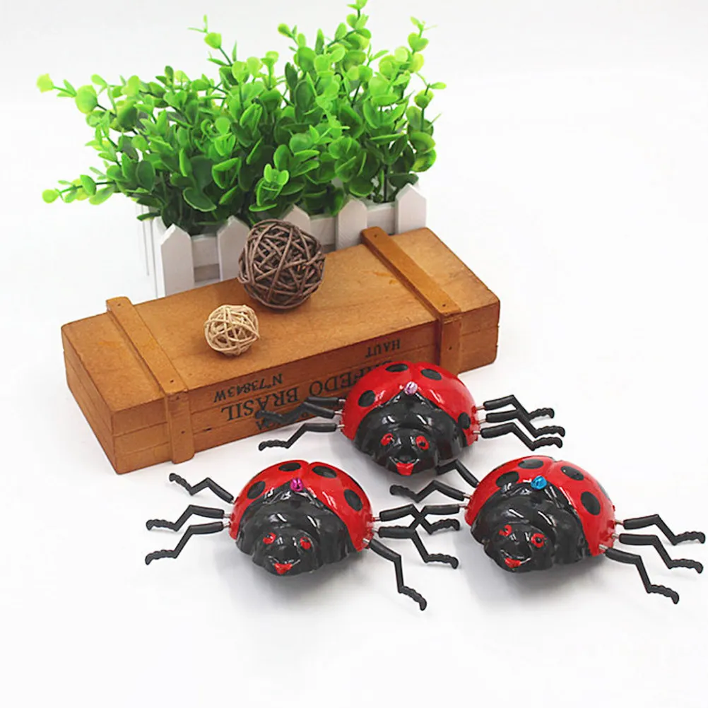 5Pcs Animal Pull String Beetle Clockwork Pull Back Wind Up Children Educational Plaything Beetle Pulling String Toy