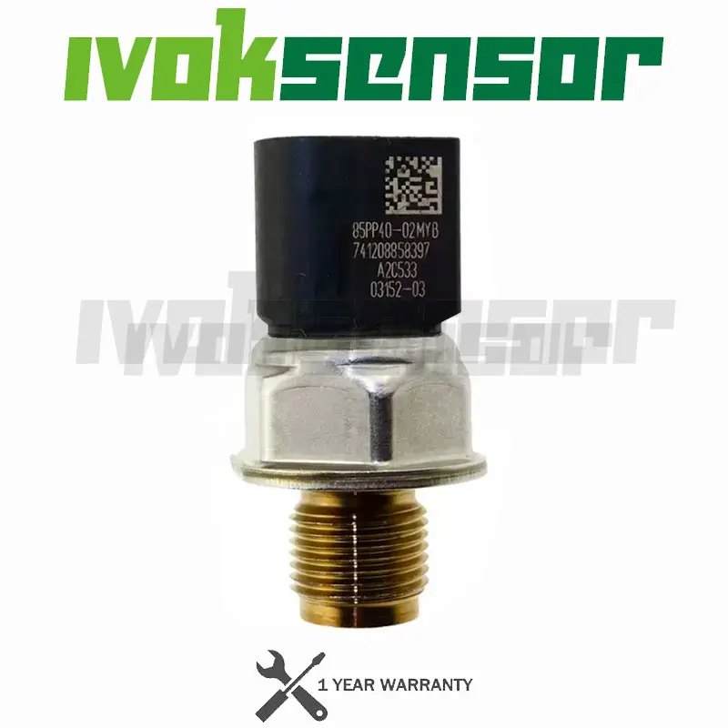 Genuin Common Rail Fuel Pressure Sensor Transducer 85PP40-02 85PP4002 For FORD Ranger Transit Mk7 Mk8 2.2 TDCi 2011 ON