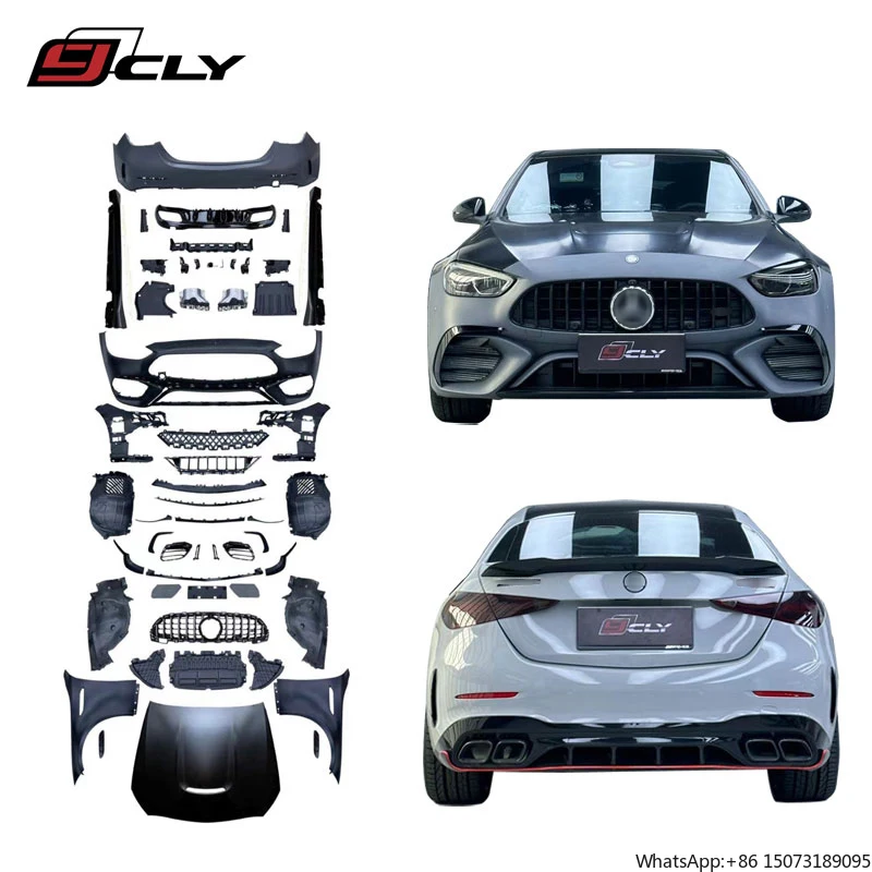 

Обвесы CLY Wide C63 для C-класса W206, обновление C63s, широкий передний бампер, решетка, боковая юбка, капот, крыло 2022-2024 гг.
