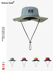 Summer 100% Nylon Kid's Bucket Hat for Child 52cm Hight Quality Fisherman Hat Wind Rope Beach Sun Hat 2-6 Ages boy Panama Hats