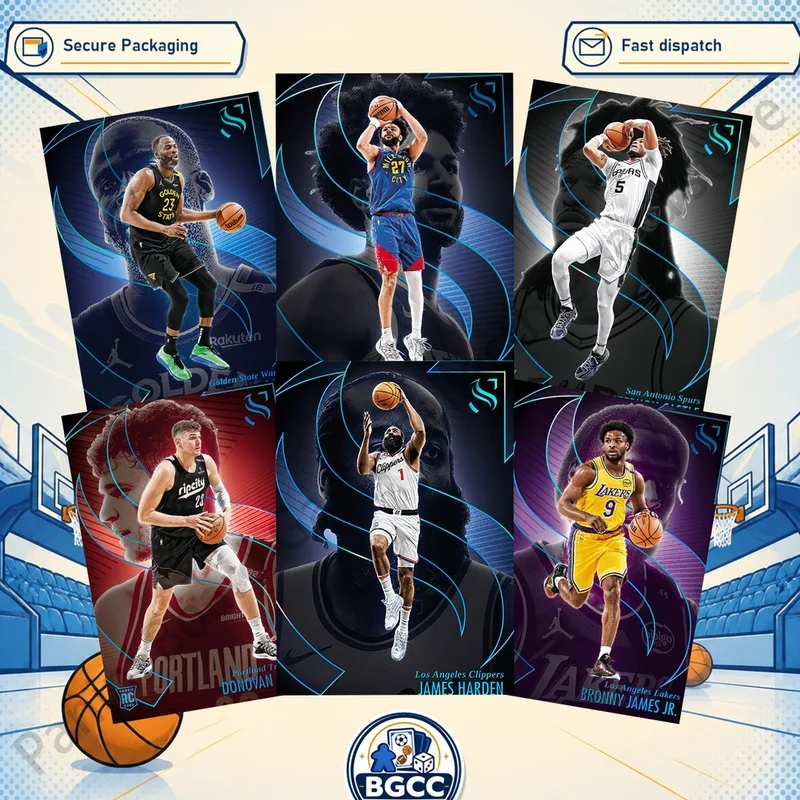 DIY Homemade NBA Basketball collection card Draymond Green Jamal Murray Donovan Clingan James Harden Kobe Spectrum series