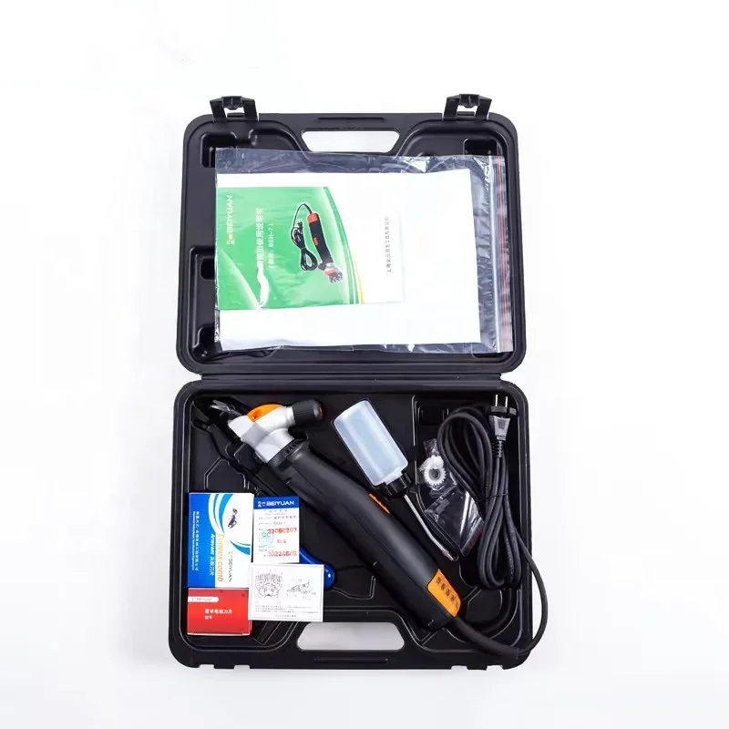 2026unique BEIYUAN Portable  Electric Wool Clipper Sheep Shearing Machine Clipper Electronic Push Scissors With 9 Teeth Blade Sh
