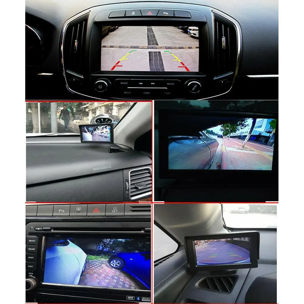 Cámara de visión trasera para coche, dispositivo de visión nocturna infrarroja, 360 grados, HD, CCD, resistente al agua, asistencia de aparcamiento