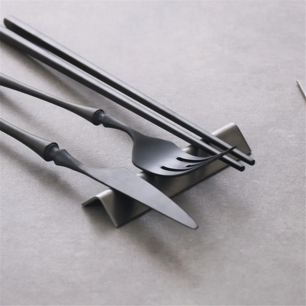 304 Stainless Steel Industrial Style Chopstick Rest Spoon Rest Retro Rack Placemat Themed Restaurant Hotel Is Old