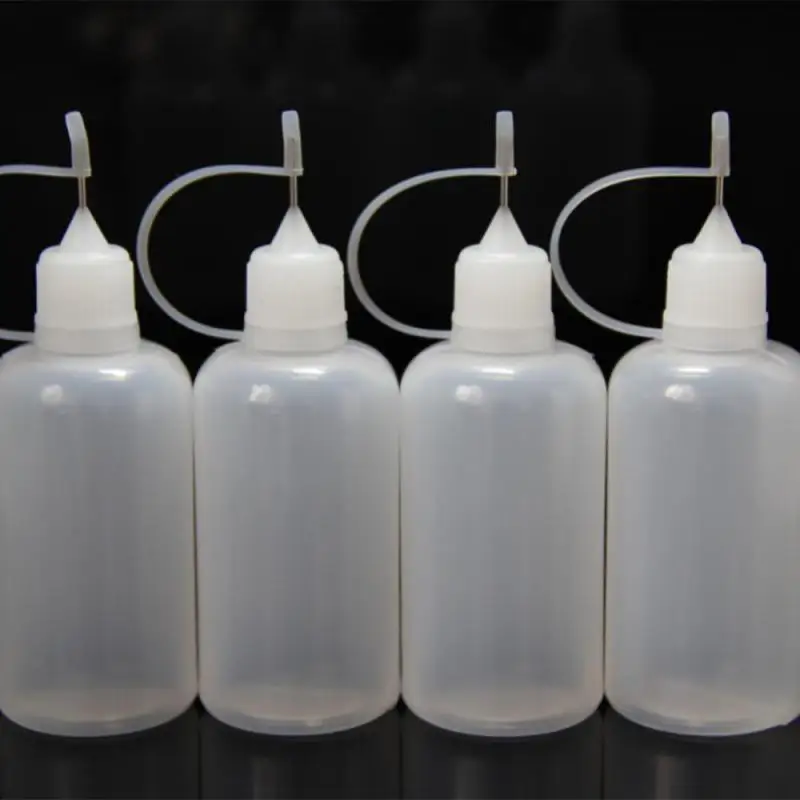 set 5/10/20/30/50/100ML Needle Tip Glue Applicator Bottle for Paper Quilling Scrapbooking Paper Craft Tool