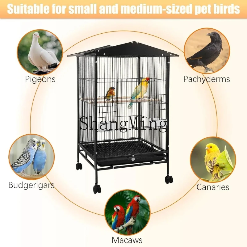 SM Parrot Cage Multifunctional Bird House Cage Outdoor Large Mynah Magpie Parrot Breeding Cage In Stock