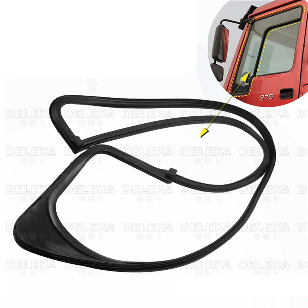 Door Glass Sealing Strip For Sinotruk Howo 336 380 quarter Side window glass Cab Truck Parts