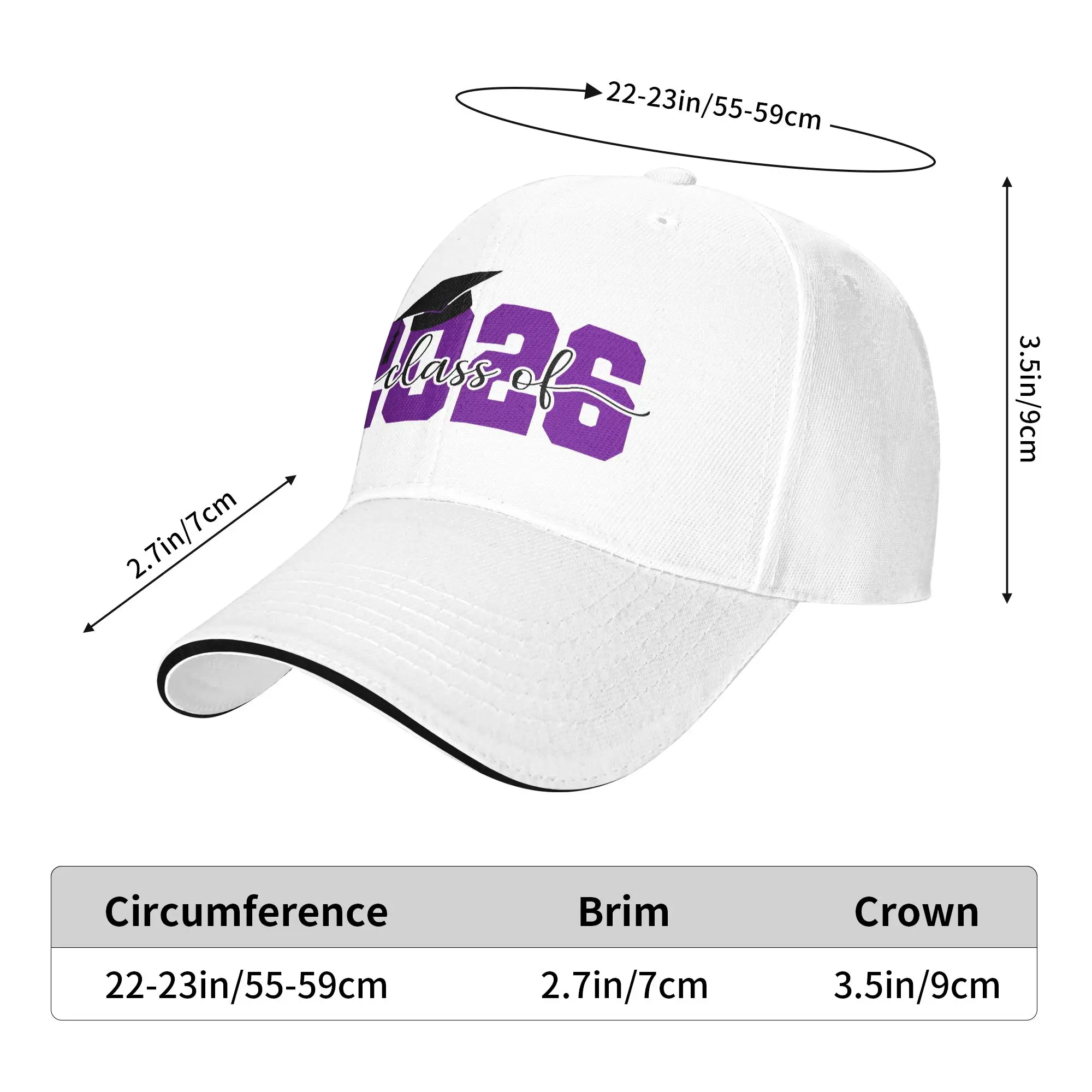Class of 2026 Senior 2026 Graduation Baseball Cap  Outdoor Sports Dropshipping Hip Hop Hats Couple Women y2k Funny Baseball Caps