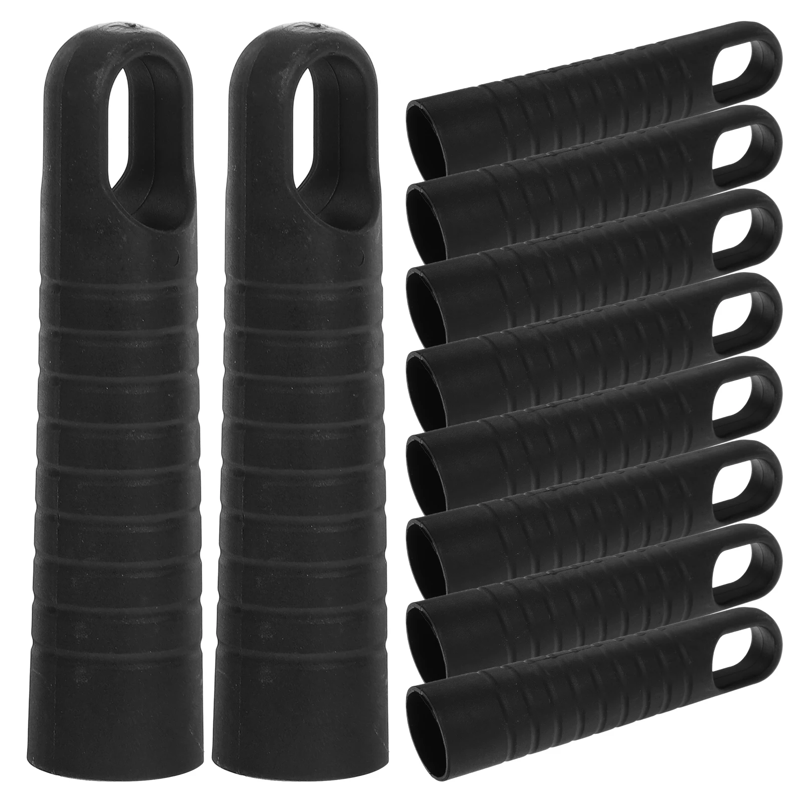 

10pcs Plastic Handle Accessories Ergonomic Broom Mop Replacement Caps Dustpan Grips Sweeper Handles End Sleeve