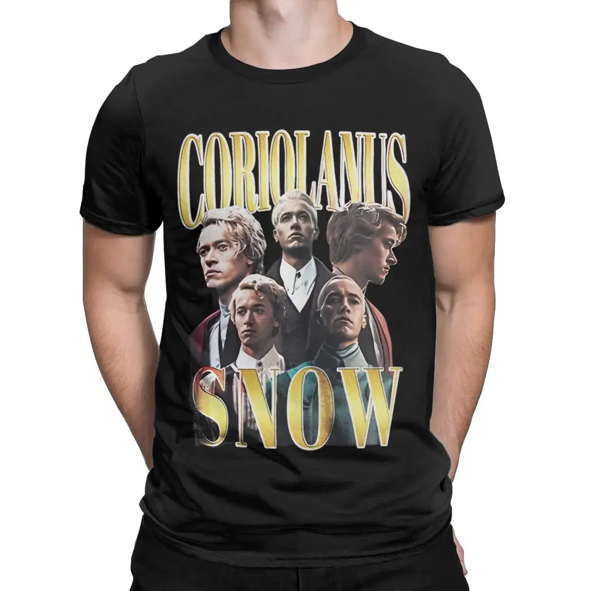 O Neck Tee Short Sleeve Tops Plus Size graphic oversized Coriolanus Snow Tom Blyth T Shirt for Men Pure Cotton Hipster T-Shirt