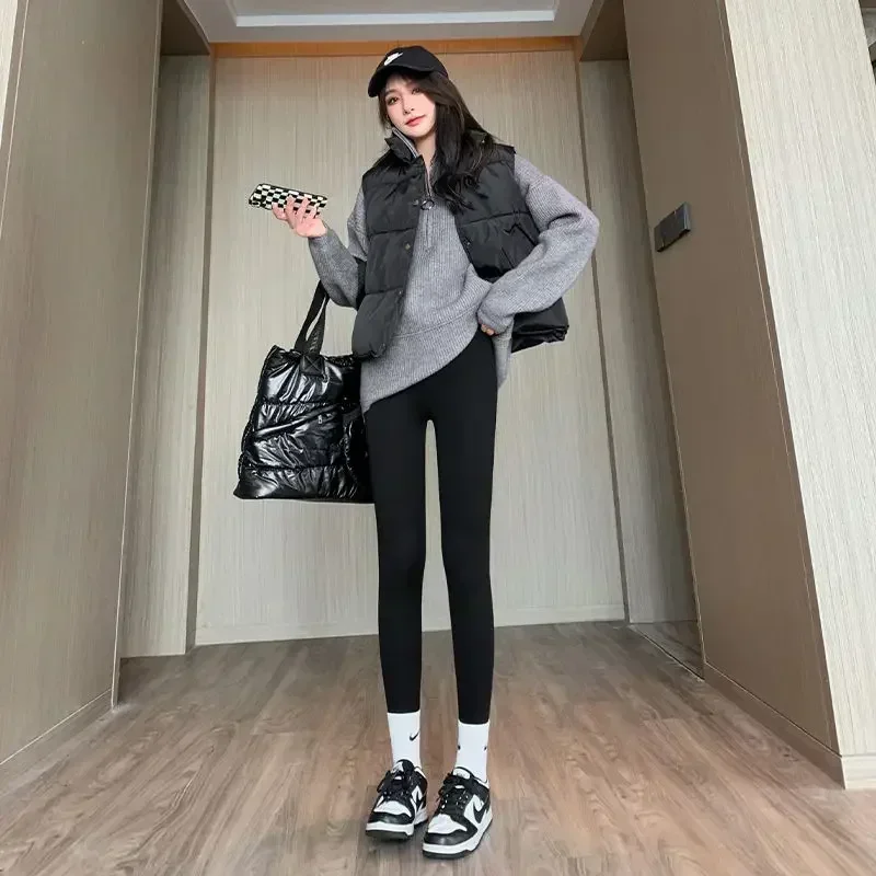 Autumn Winter Lamb Wool Shark Pants Outwear High Waist Fitness Legging Feminina New Warm Thick Velvet Seamless Leggings Women