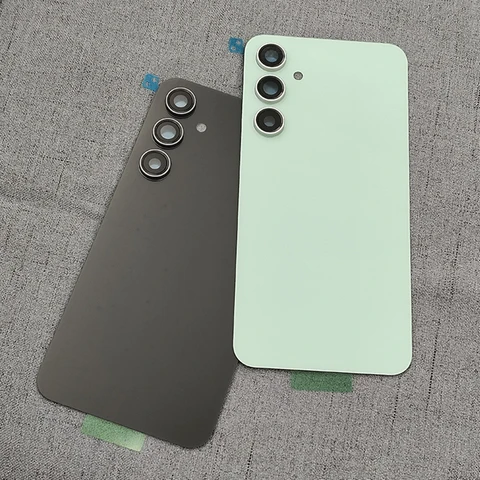Задняя стеклянная крышка для Samsung S23 FE, крышка батарейного отсека, задняя панель, дверной корпус, чехол с объективом камеры для Galaxy S23FE S711 SM-S711B