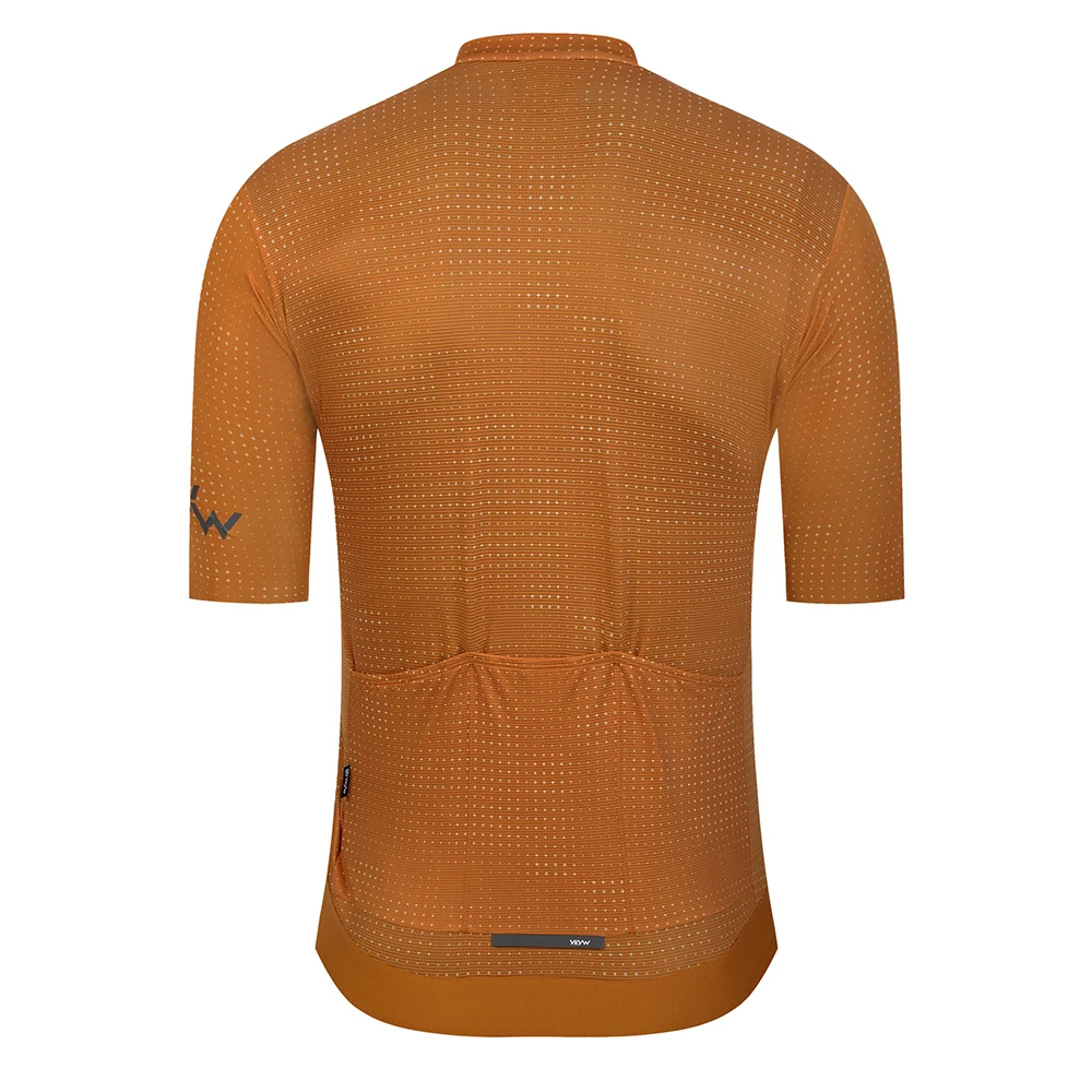 YKYWBIKE UPF 50+ Herren Kurzarm-Radtrikot Nahtloses Rennrad-Shirt Fahrrad MTB Langarm-Radkleidung Atmungsaktiv – Detail 19