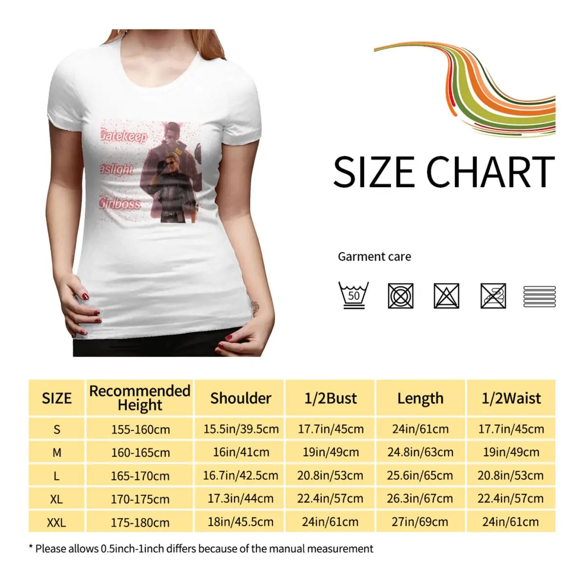 Albert Wesker Gaslight Gatekeep Girlboss T-shirt per donna O-Collo Streetwear T-shirt Manica corta da donna Abiti estivi Top