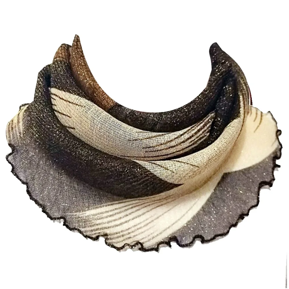

Elegant Floral Printed Chiffon Scarf Breathable Ear Loop Neck Collar Cover Anti UV Quick-Dry Multi Function Head Scarf Hiking