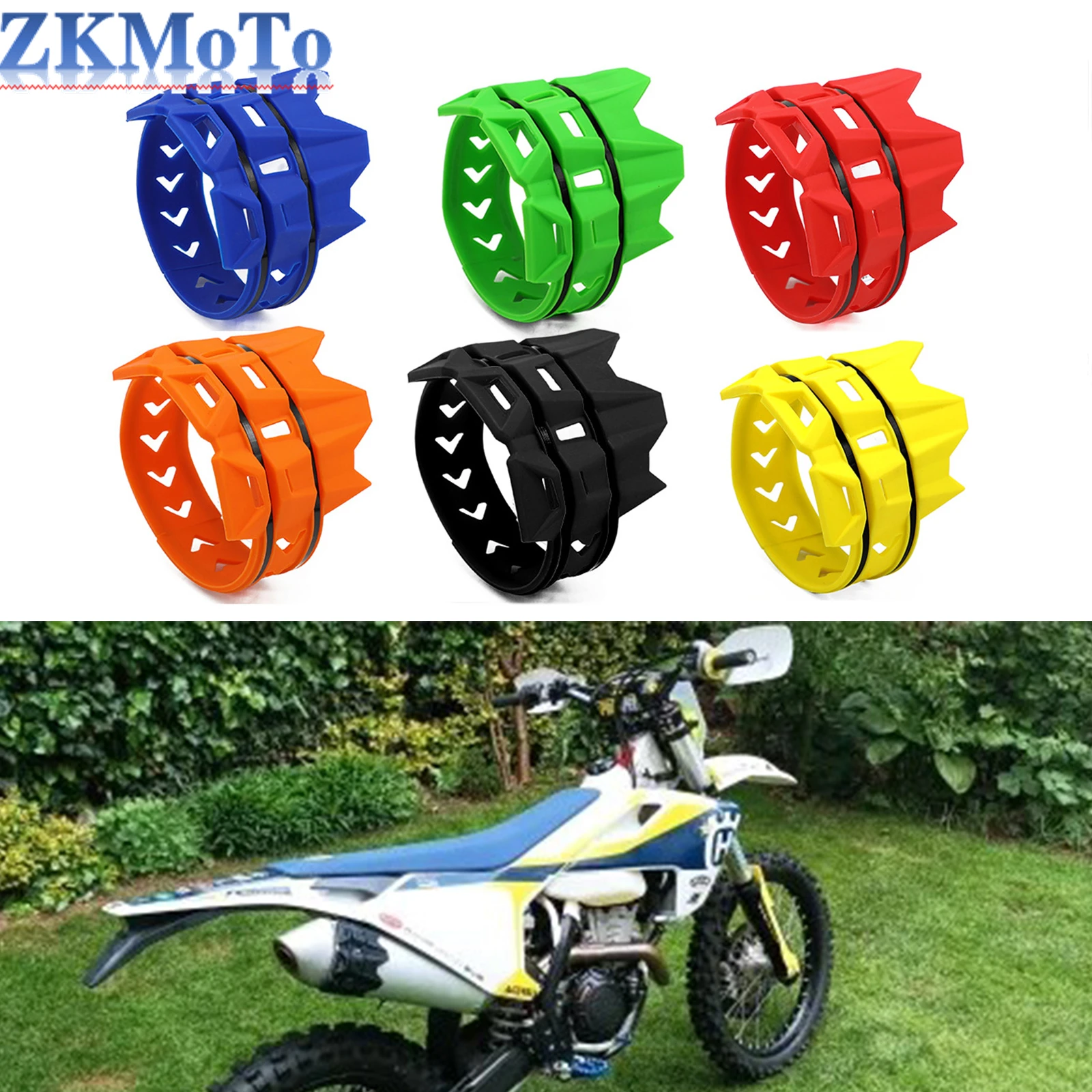 Universal Exhaust Protection Cover Motorcycle Exhaust Muffler Silencer Protector Guard For KTM SX EXC Motocross Dirt Pit Bike