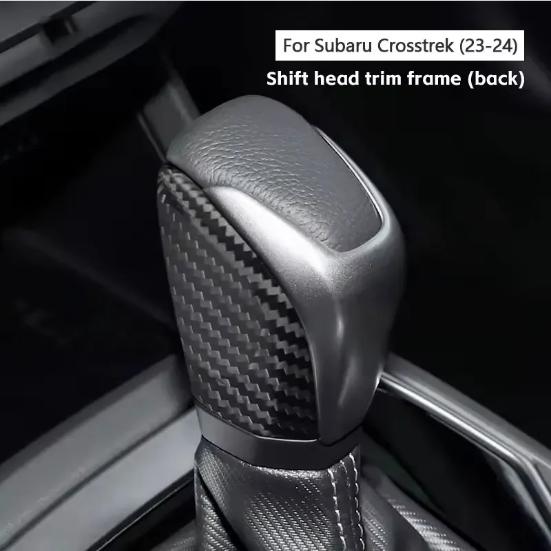 

Для Subaru Crosstrek Rael Жесткое сухое углеродное волокно Интерьерные аксессуары для двигателя Головка переключения передач Рамка 2023-2024 стиль модификации