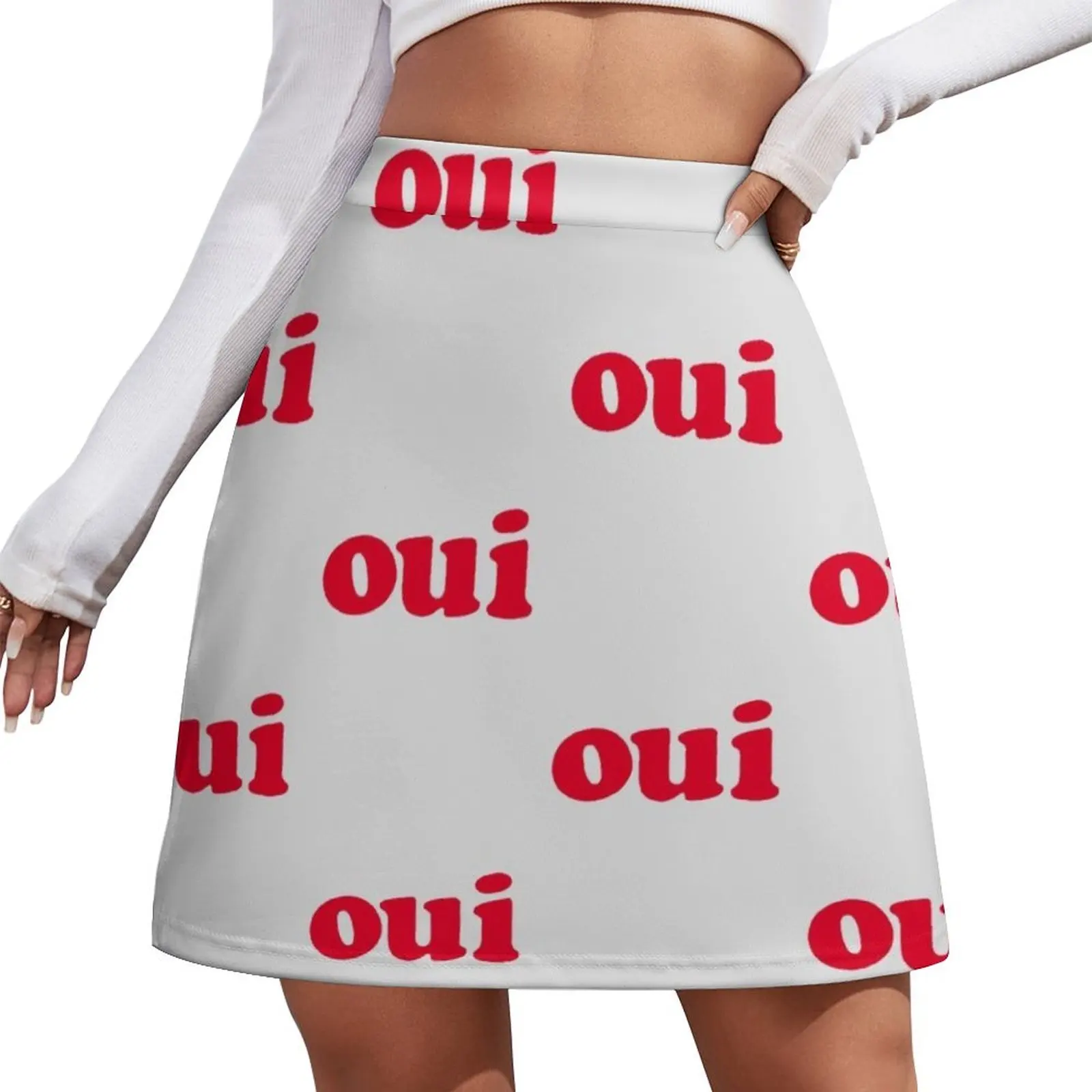 

oui - red Mini Skirt School uniform skirt for woman elegant skirts for women