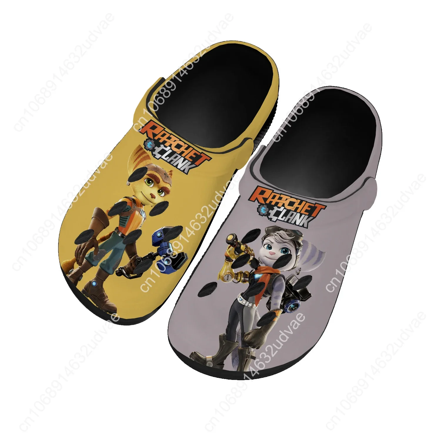 Ratchet Clank Rift Apart Water Shoes Mens Womens High Quality Home Garden Clogs Customizd Sandals Beach Breathable Hole Slippers