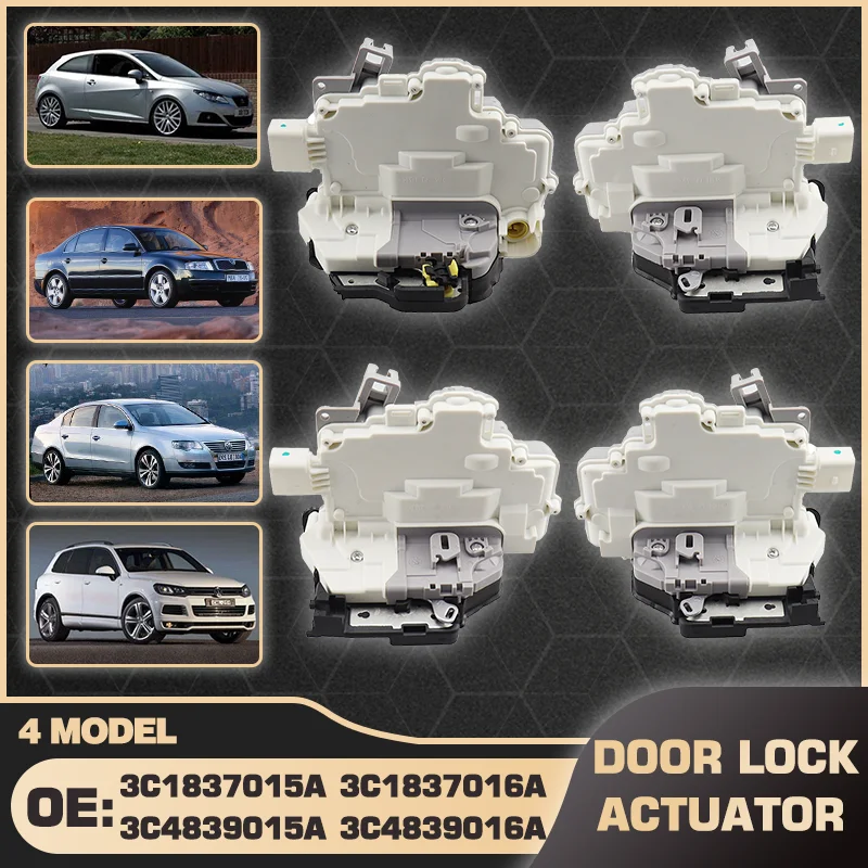 Door Lock Actuator Integrated Latch For SEAT Ibiza 6J Skoda Superb B6 2008-2009 Volkswagen Passat B6 VW Tiguan Touareg 2006-2013