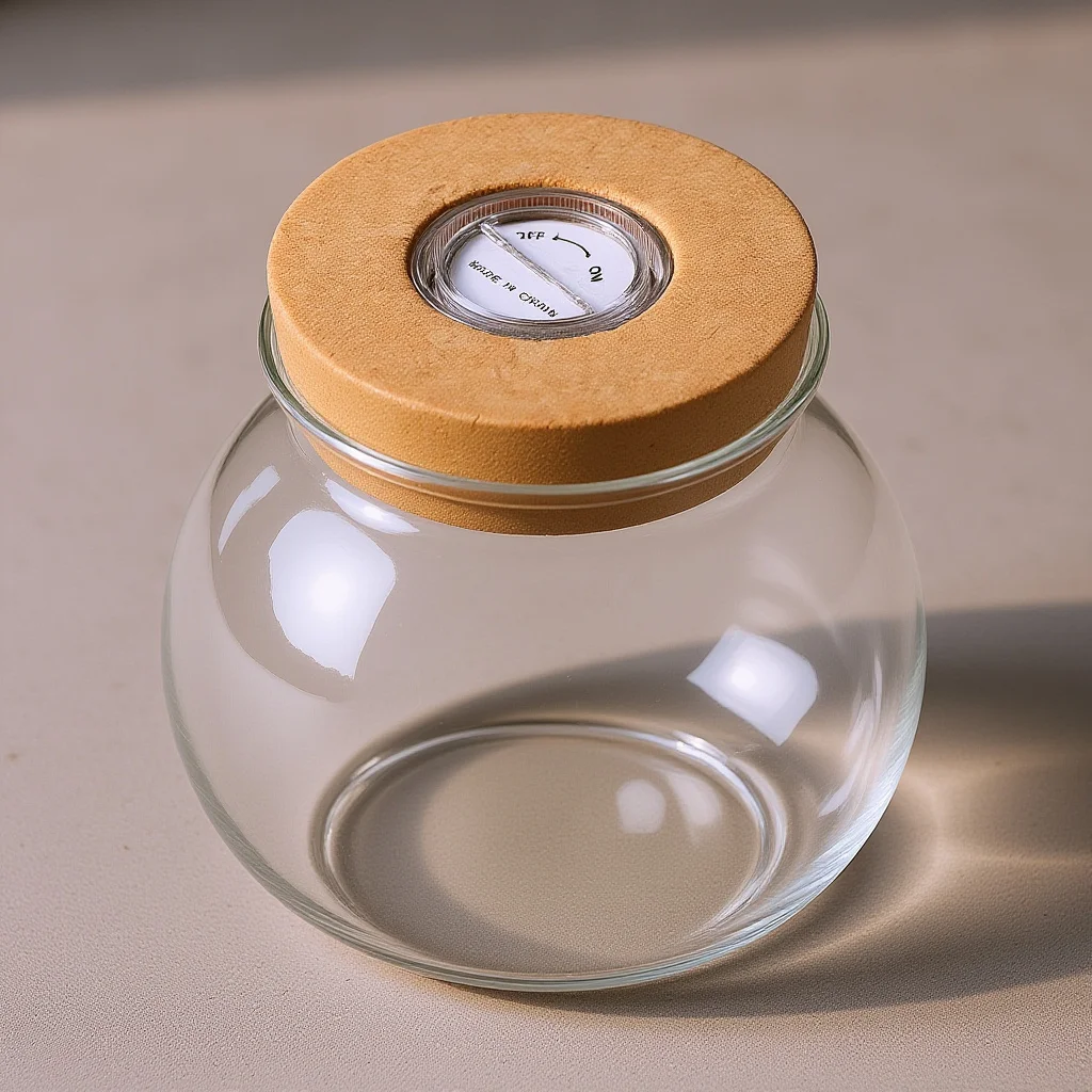 

DIY Micro Landscape Bottle Borosilicate Glass Fish Tank with Wooden Cover Mini Aquarium for Room Decor Creative Landscaping