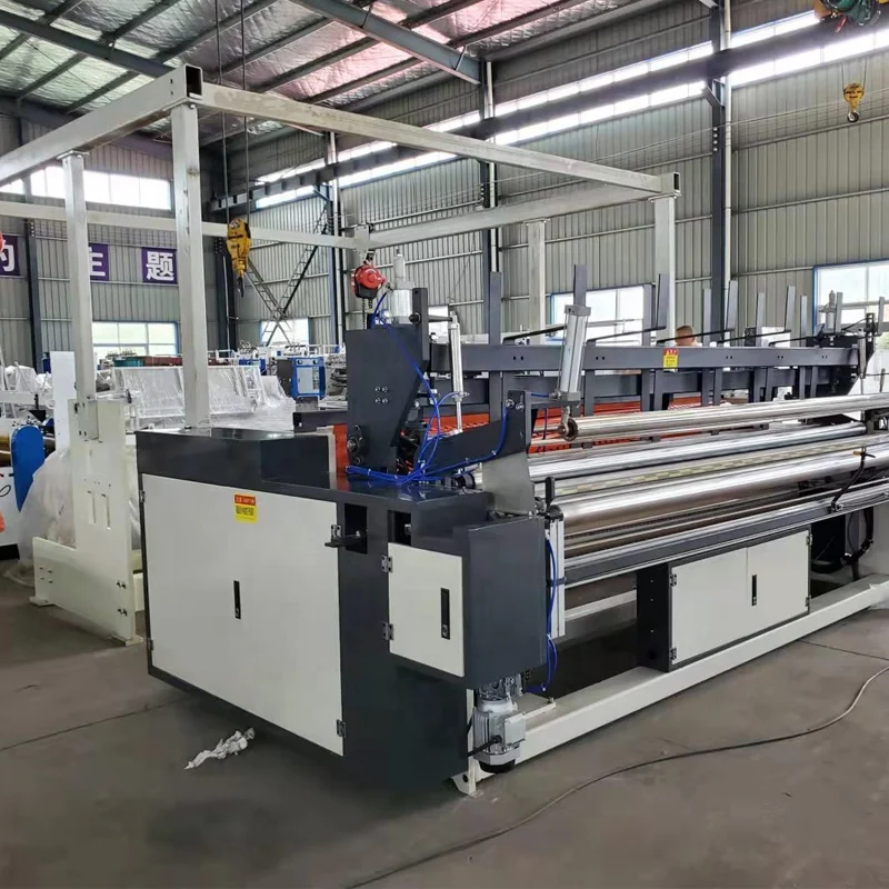 Automatic Toilet Paper Making Machine Small Roll Rewinding Cutter Line Toilet Tissue Machine For Mini Paper Factory Use
