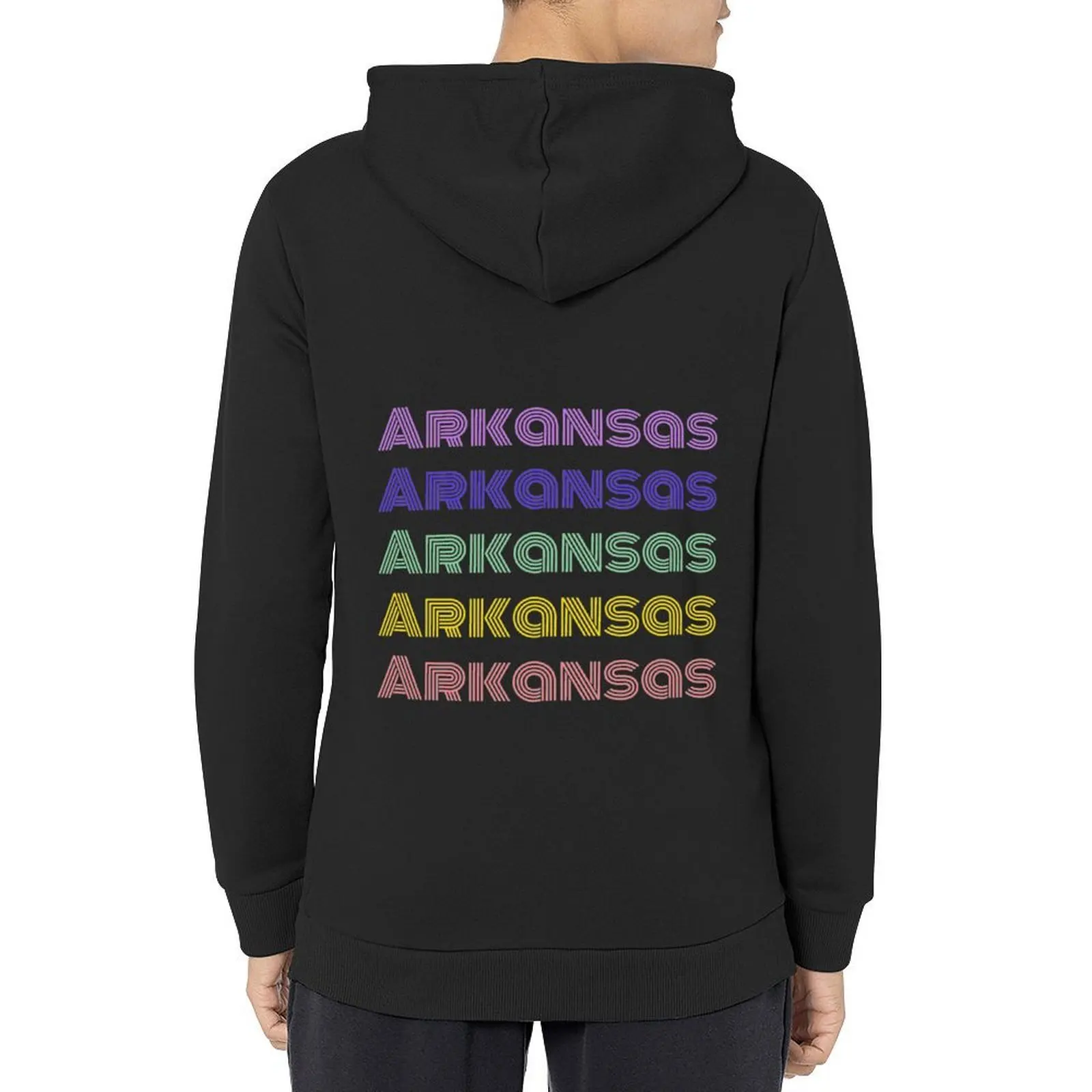 

Arkansas - Arkansas Retro Black Typography - Arkansas USA Hoodie fashion men graphic t shirts men mens clothes anime hoodie