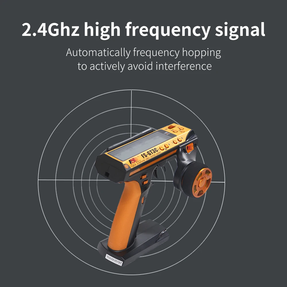 Flysky FS-GT3C 2.4Ghz 3CH Remote Controller LCD Radio Transmitter with FS-GR3E Receiver for RC Car Truck Crawler Boa