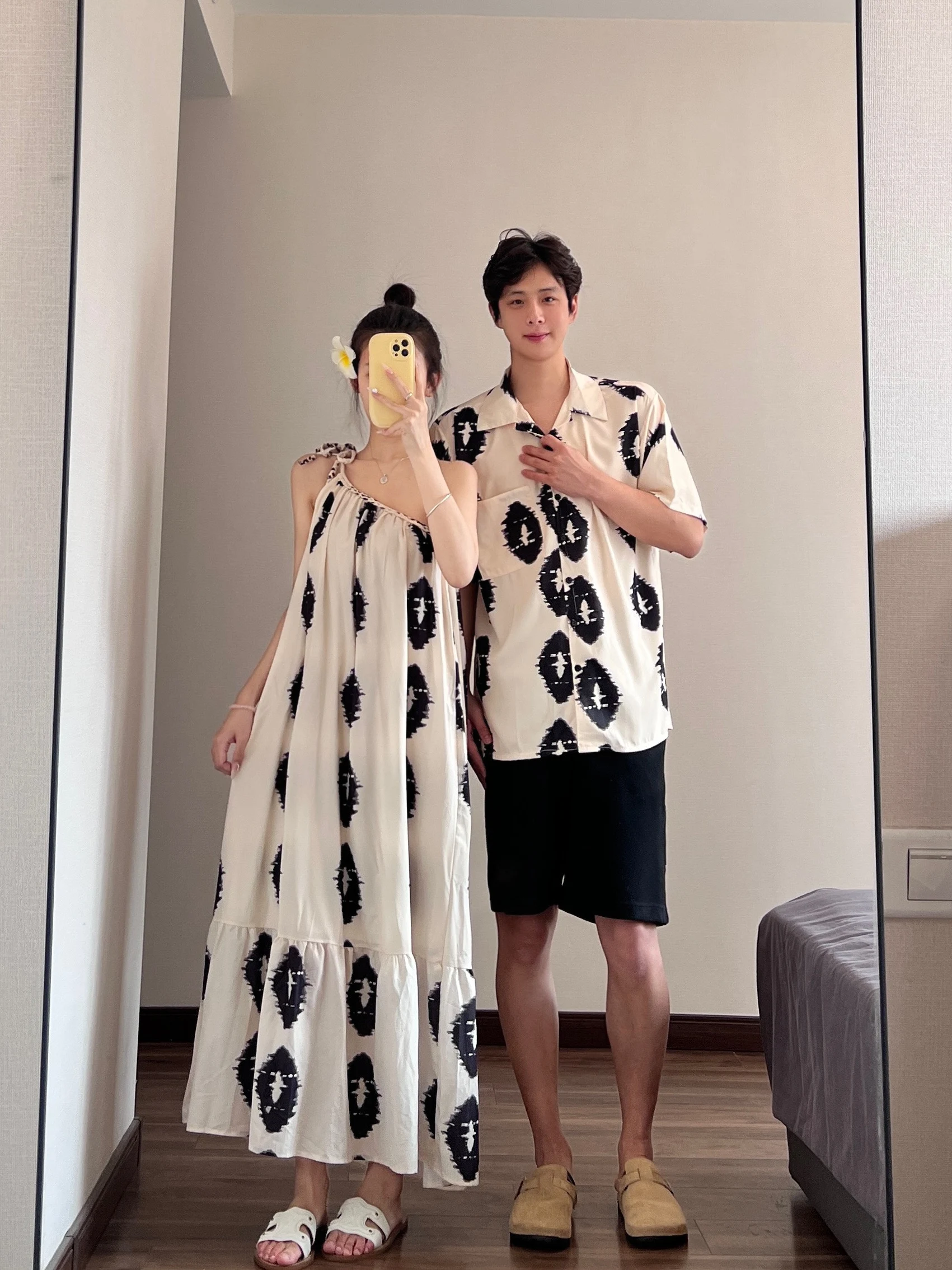 Sommer 2025, Vintage-Design, Sensation Slope oulder Lazy Vaion Sle Dr. Beach Sand One Dr. One irt für Paare