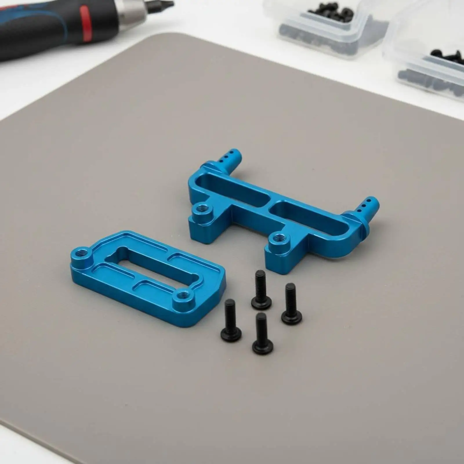RC Car Chassis Body Mount Bracket Set for 12212 1/12 Metal Upgrade Front Rear Post Stable