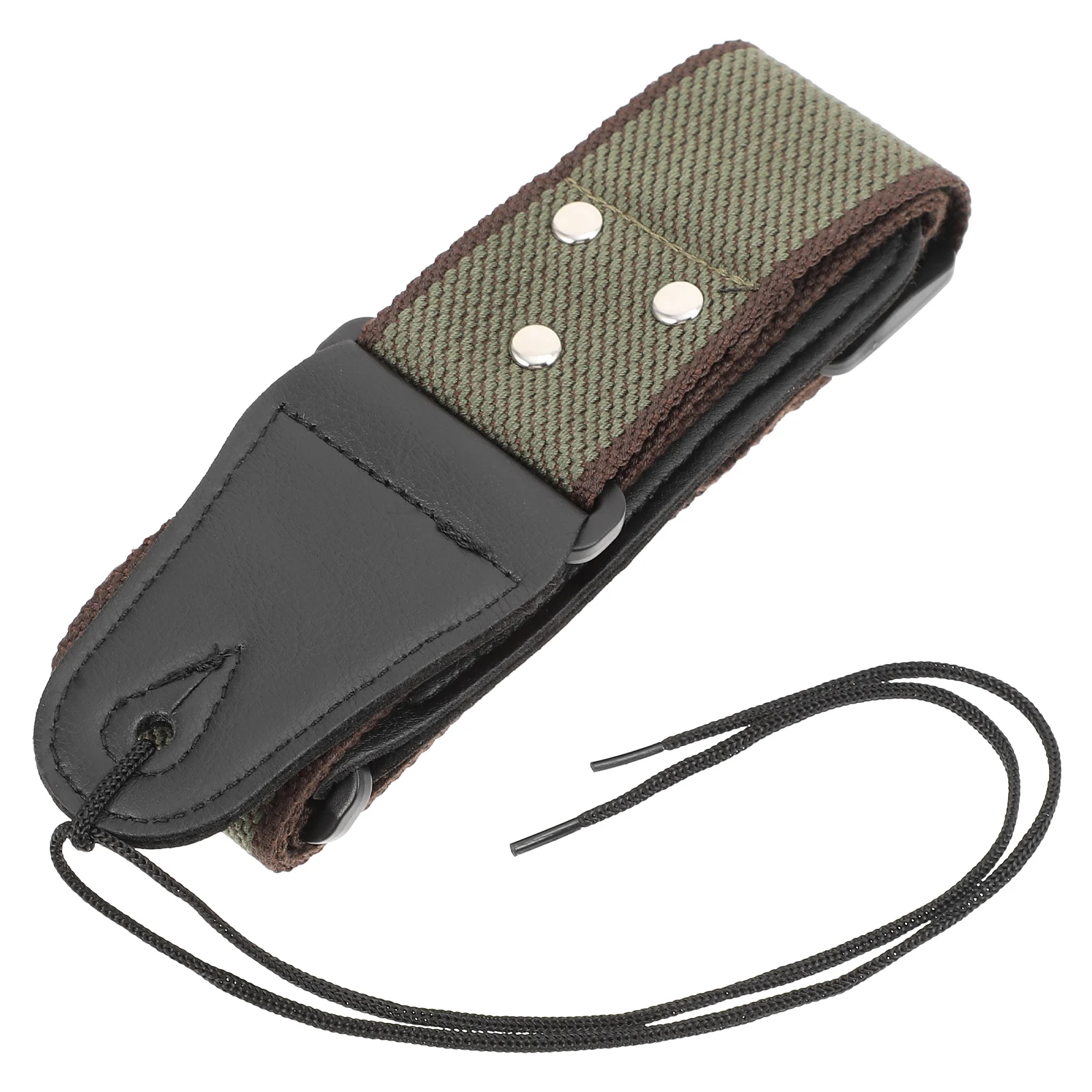

1 pc Sturdy Cotton Durable Portable Instrument Lanyard For Stringed Instruments Green Durable Guitar Strap Sturdy Instrument