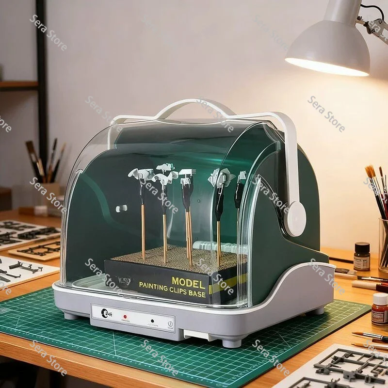 Model Paint Drying Box, Paint Spraying Small Dryer, Figure Coloring Ornament, Dust-proof Paint Baking Box