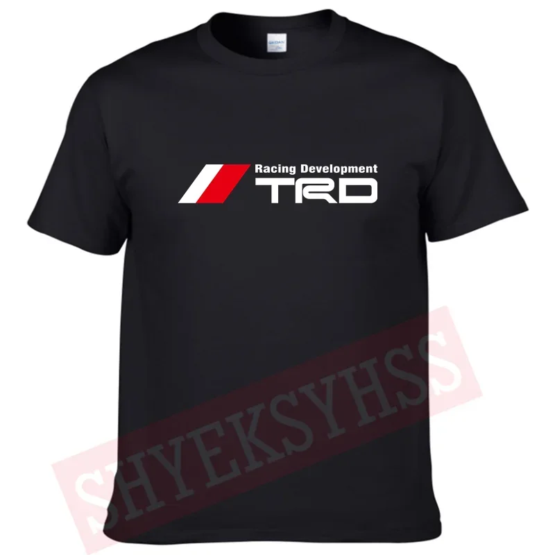 

Men's T Shirt Motorsport TRD Racing Development Printed Tshirt Men's Fashion Apparel Casual Short Sleeve 100% Cotton Top