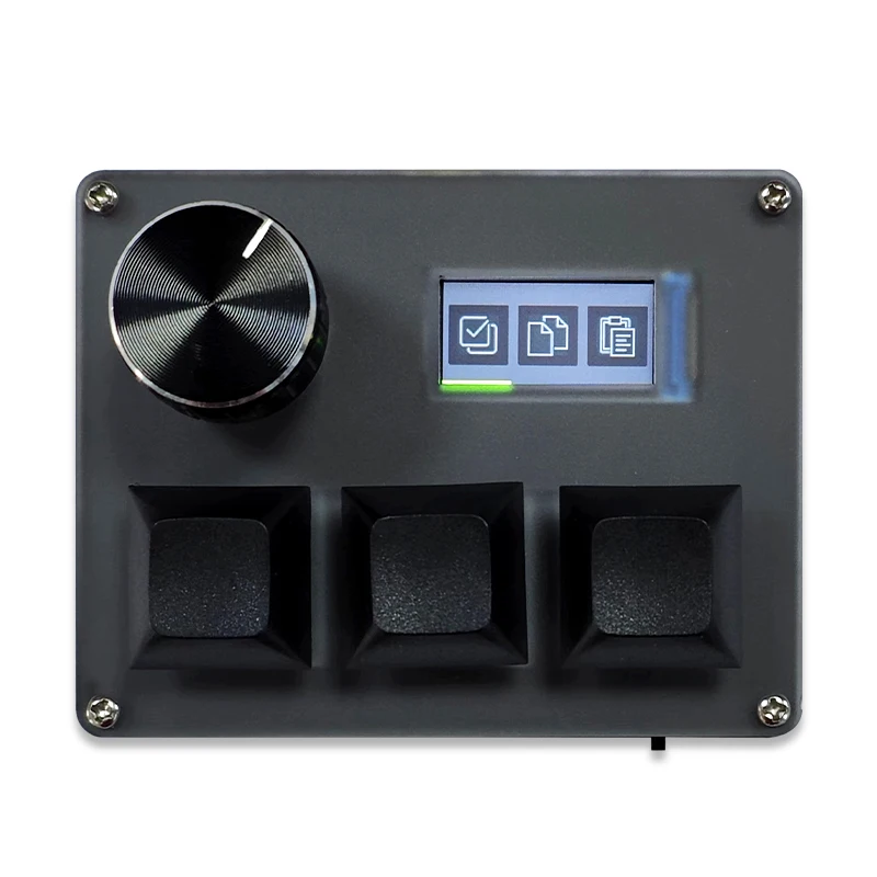 3-Key Wired Custom Keyboard LCD Color Screen Display Game Keyboard DIY Accessories