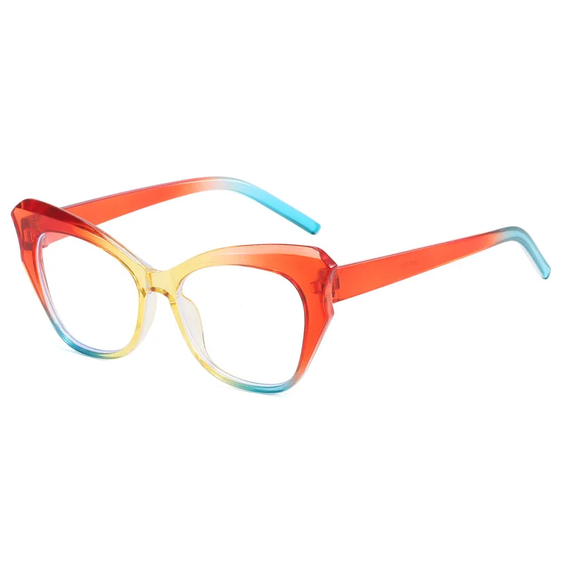 Cat Eye Shape Women\'s Glasses Frames Fashion Blue Light Blocking Eyeglass Frames European American Stylish Women\'s Glass