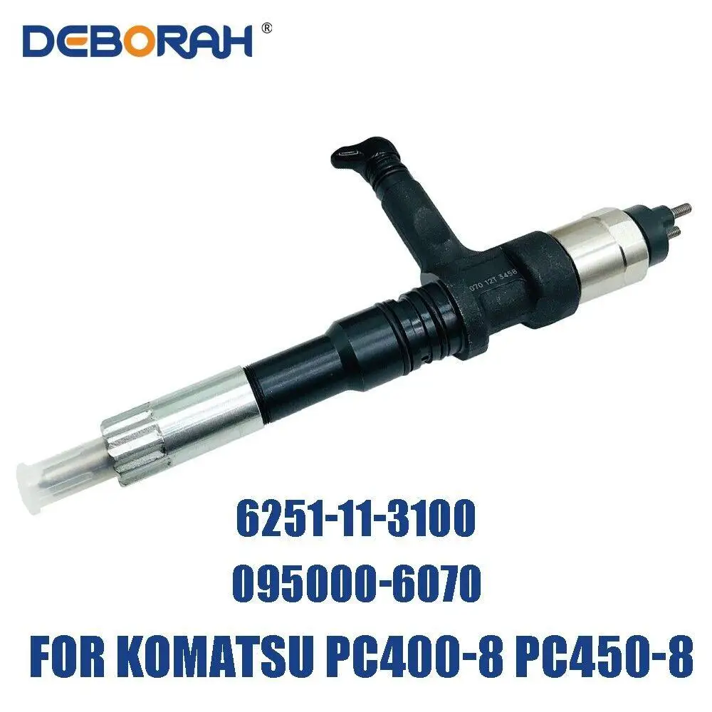 095000-6070 Common Rail Injector for 6251-11-3100 Komatsu 6D125 PC400-8 PC450-8