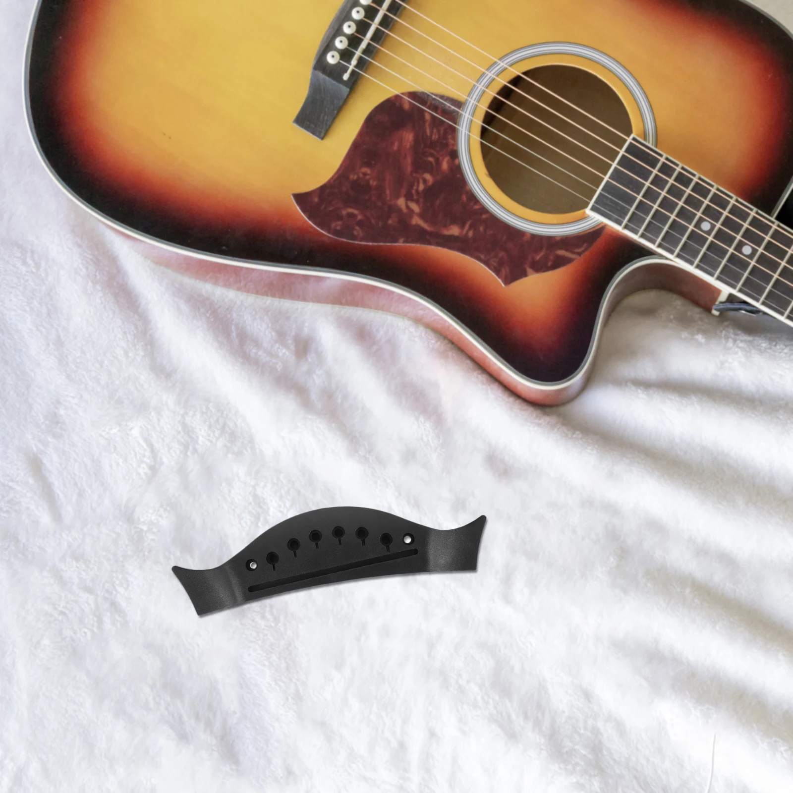 

Plastic Guitar Bridge Saddle 38-41 Inch ABS Acoustic Folk Guitars Dovetail Design Sound Quality Installation Performance