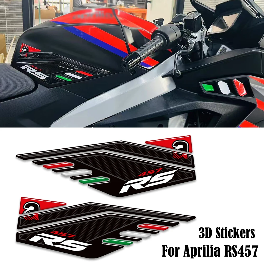 

For Aprilia RS457 RS 457 Protector Tank Pad Side Grips Gas Fuel Oil Kit Knee Fairing Fender Wheels Stickers Decals 2024 2025