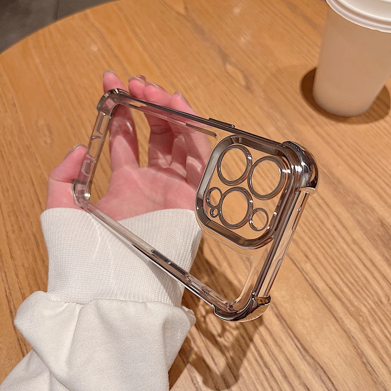 Solid Color Simple Case Compatible for IPhone 15 11 13 16 14 Pro Max XR X XS Max 16 15 7 14 Plus SE 2020 Anti-fall Frame Cover ﻿