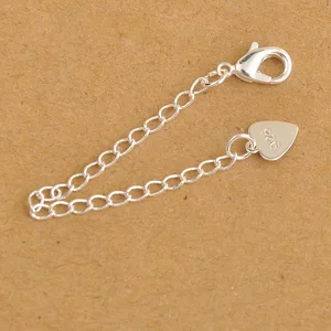 10x Großhandel Mode Schmuck Entdeckungen Erweiterung Aktueller 925 Silber Still Cor Heart Tag Hummer Chole 6 Hauptverkaufsverschluss von Silber 925 - №1