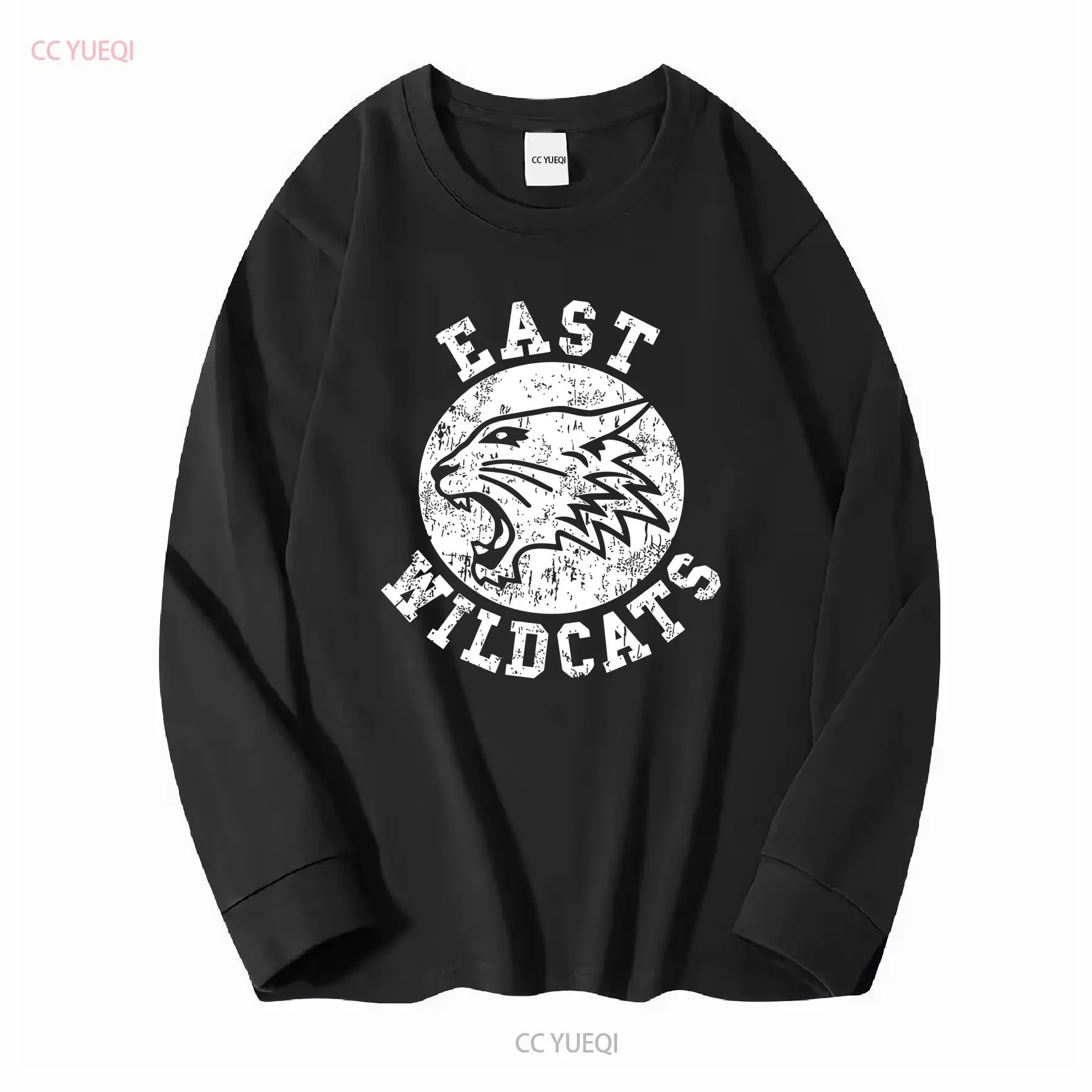 الشرقية البرية تي شيرت المدرسة الثانوية كرة السلة البرية الموسيقية القطط فريق شعار رمز خمر غسلها تنفس أوم للجنسين #3