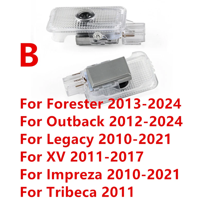 2Pcs Led Door Lamp Car Projector Lights Accessories For Subaru Forester Outback SJ SK BS Legacy BR XV Impreza GE GH GR GVP BRZ