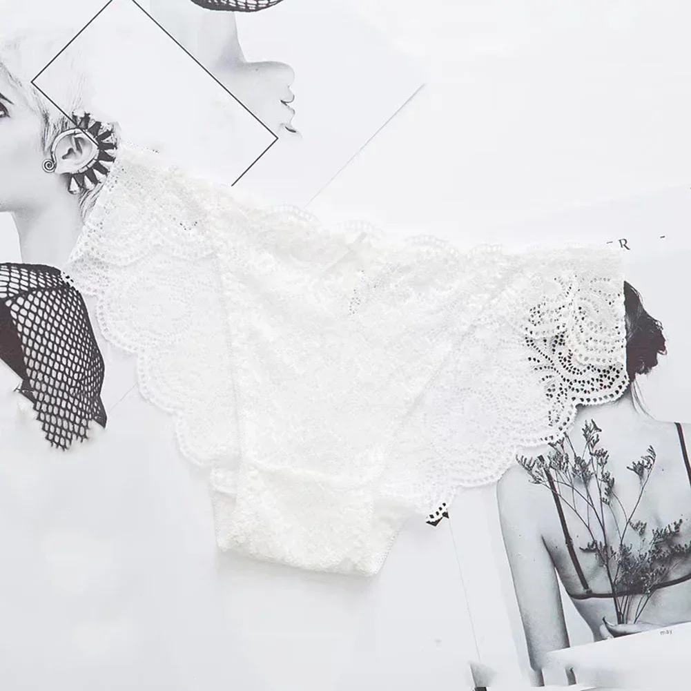 أزياء مثير اللباس الداخلي موجز الصلبة الملابس الداخلية الدانتيل القوس ثونغ الجوف خارج الملابس الداخلية النسائية